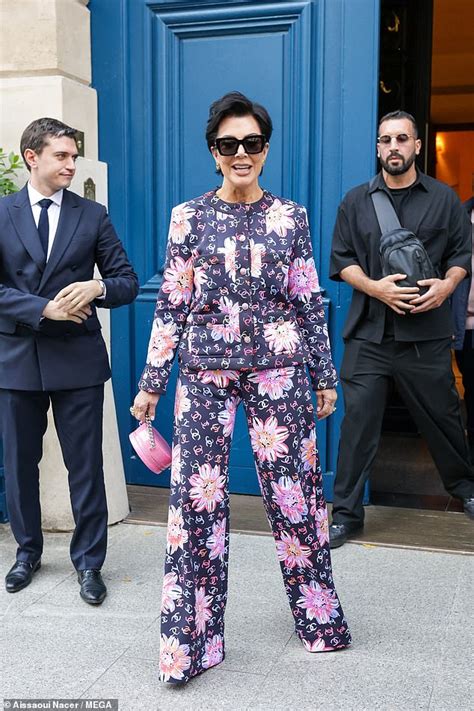 See Kris Jenner in the Trending Floral Chanel Set 